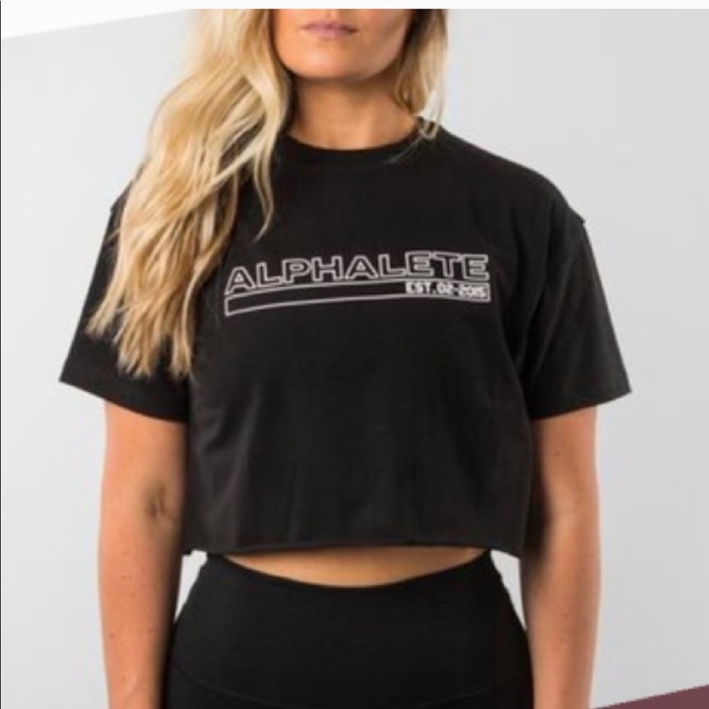 Alphalete crop tee size small